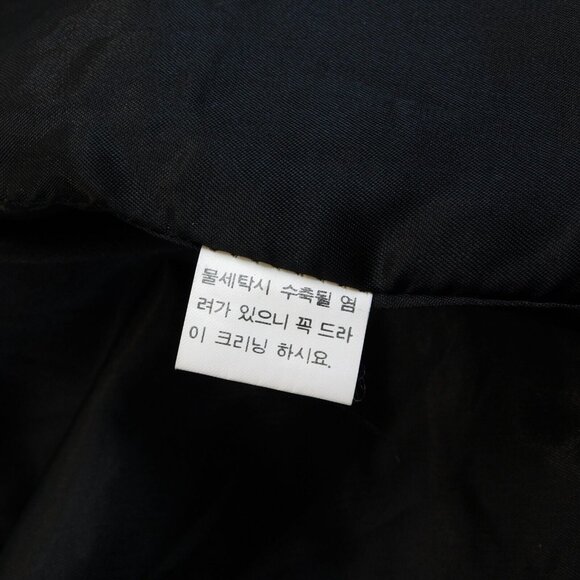 Black Korean Branded Im Soo Kim Women 1 Button Leather Jacket Coat FLAW NO SIZE - Picture 9 of 13